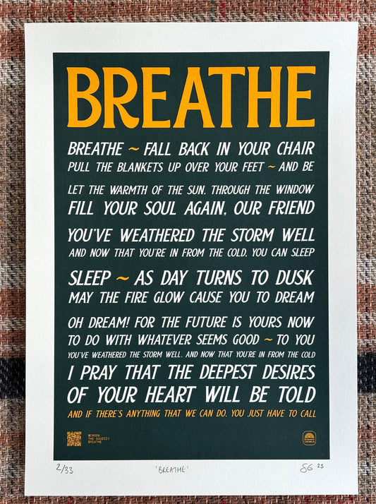 The Goudies - Breathe - A3 Print