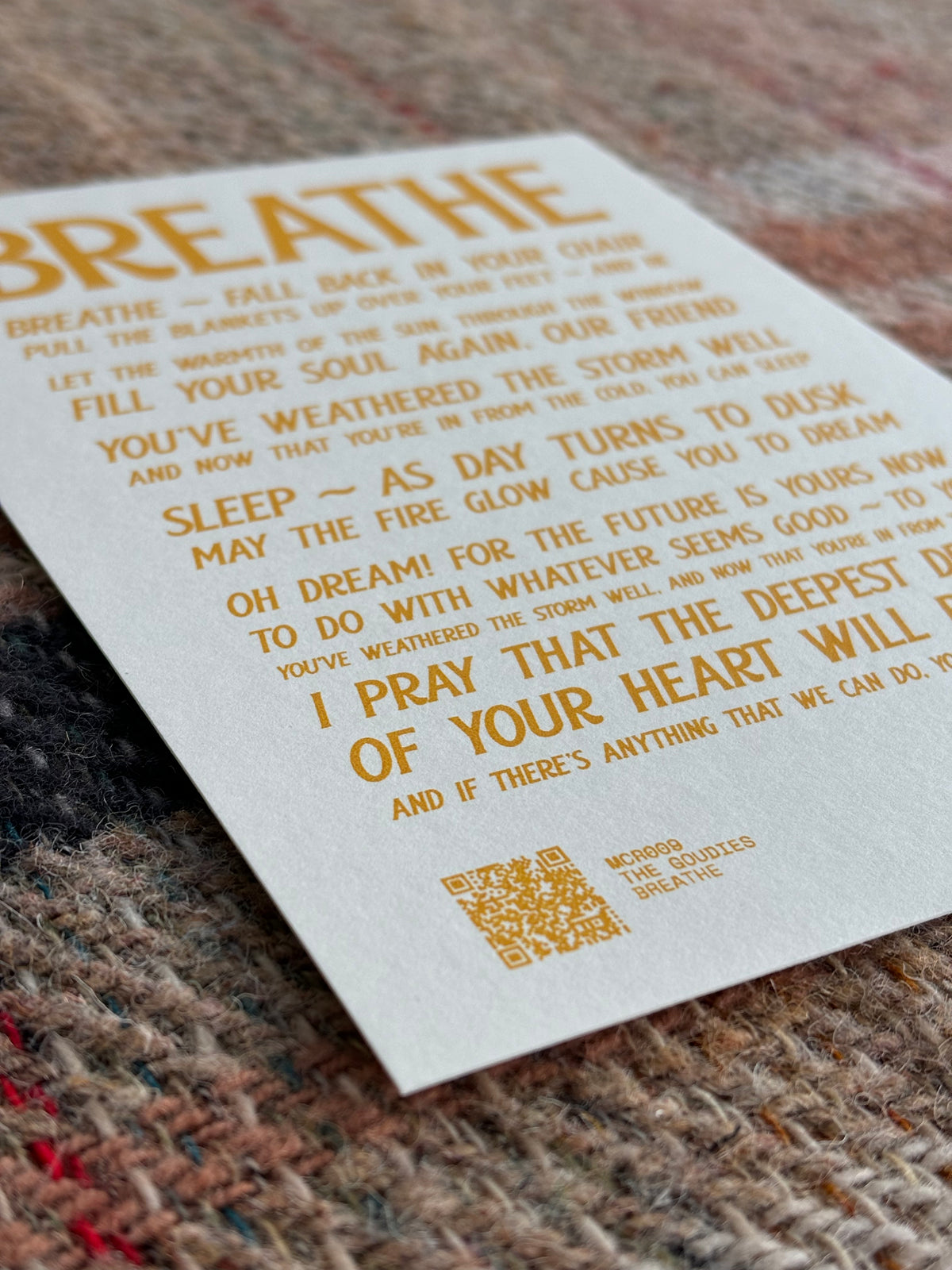The Goudies - Breathe - Mini Print